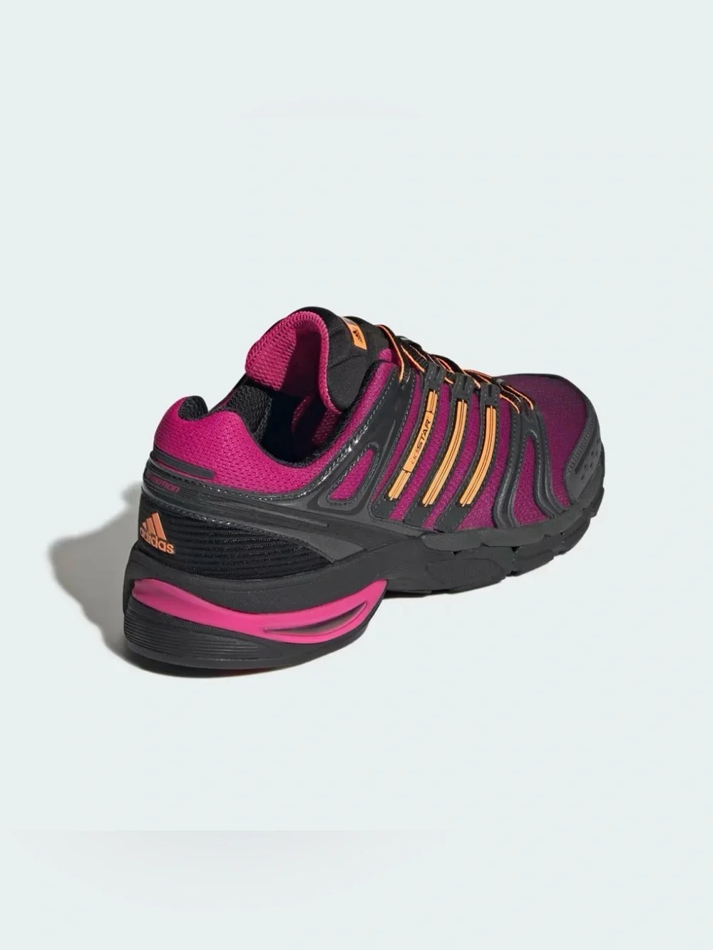 Men’s size 8.5-9.5 Adidas Adistar Control 5 'Black Purple Orange' KI8592
